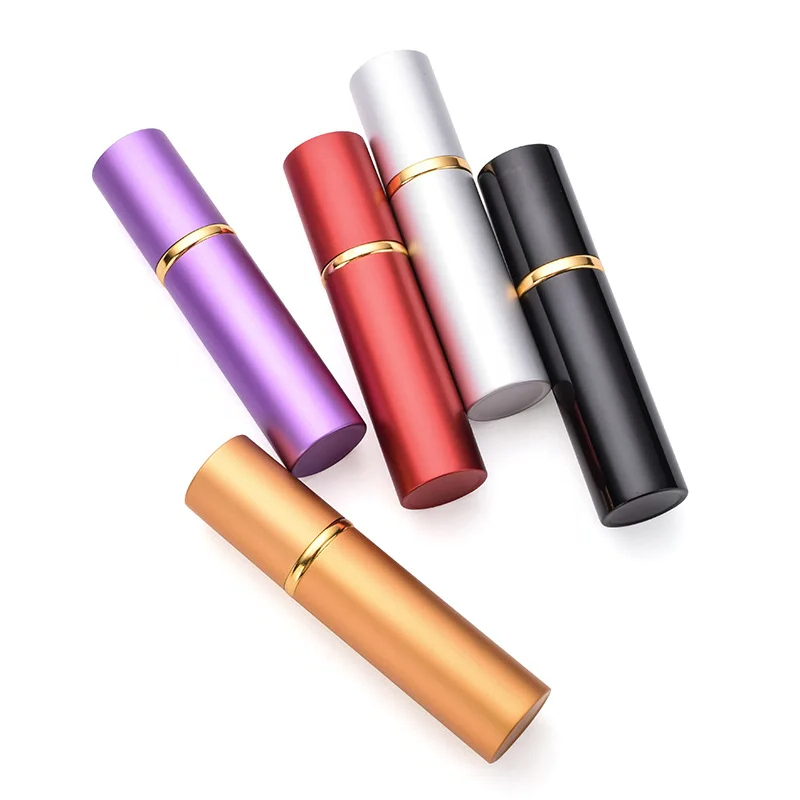 Perfume Fragrance Booster - 5 ชิ้น 10 มิลลิลิตรอลูมิเนียมขวดน้ําหอมรีฟิลน้ําหอม Atomizer สเปรย์มินิขวดน้ําหอมที่ว่างเปล่า