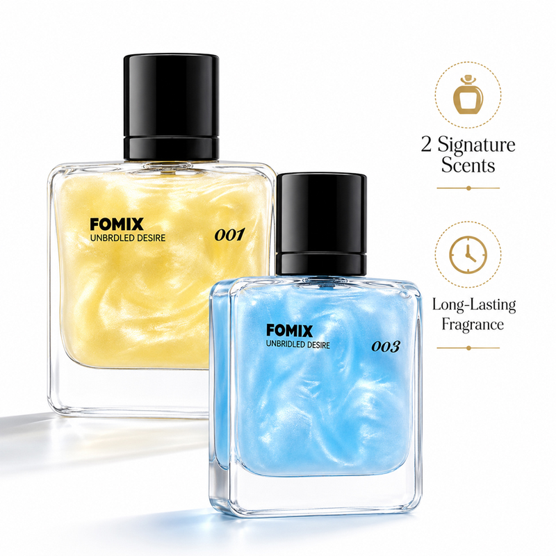 Perfume In Fragrance - FOMIX ชุดน้ำหอมสำหรับผู้ชาย 2 ชิ้น, กลิ่นหอมสดชื่นจากทะเลและกลิ่นอบอุ่นเย้ายวนติดทนนาน, น้ำหอม