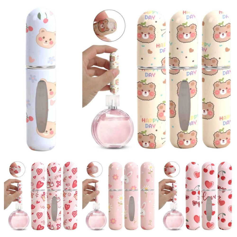 Perfume Fragrance Booster - ขวดน้ำหอมขนาดเล็ก 5 มล. แบบเติมได้ ขวดสเปรย์แบบหมุน ขวดเปล่าสำหรับน้ำมันหอมระเหย