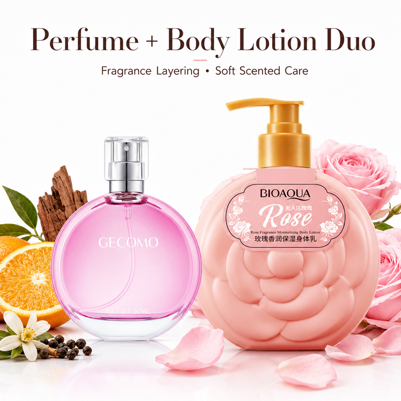 ชุดน้ำหอมสำหรับผู้หญิง GECOMO  - Perfume Fragrance Body Lotion บทวิจารณ์และราคา
